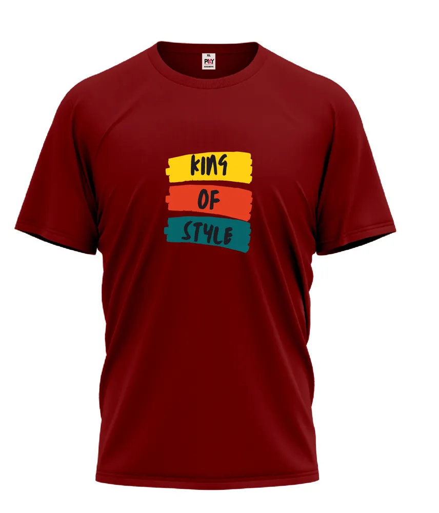 Unisex tričko s krátkým rukávem s nápisem King of Style